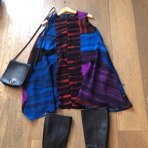 Rachel Comey color block a-line dress.